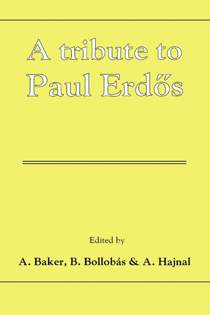 A Tribute to Paul Erdos 1