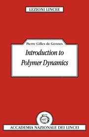 Introduction to Polymer Dynamics