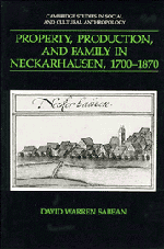 Property, Production, and Family in Neckarhausen, 1700-1870 1
