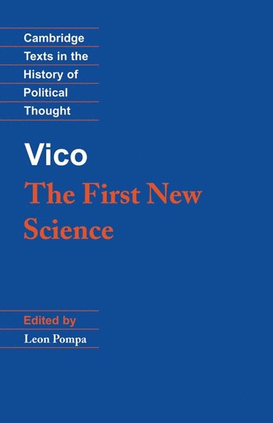 bokomslag Vico: The First New Science