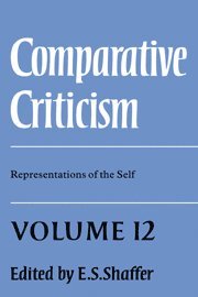 Comparative Criticism: Volume 12, Representations of the Self 1