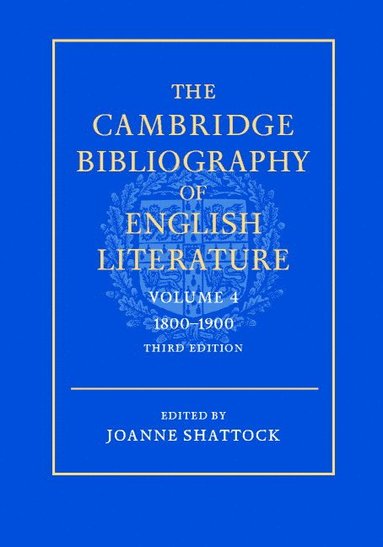 bokomslag The Cambridge Bibliography of English Literature: Volume 4, 1800-1900