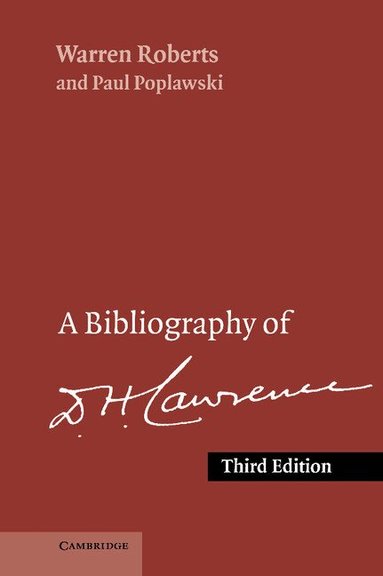Warren Roberts, Paul Poplawski - A Bibliography of D. H. Lawrence, Inbunden