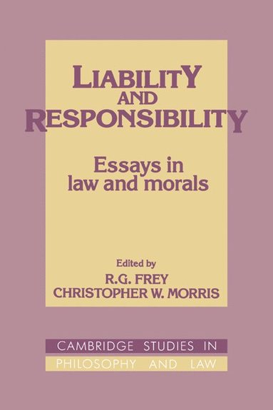 bokomslag Liability and Responsibility