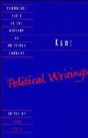 Kant: Political Writings 1