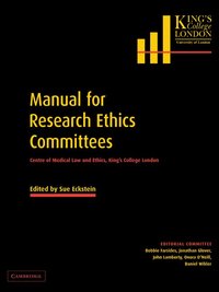 bokomslag Manual for Research Ethics Committees
