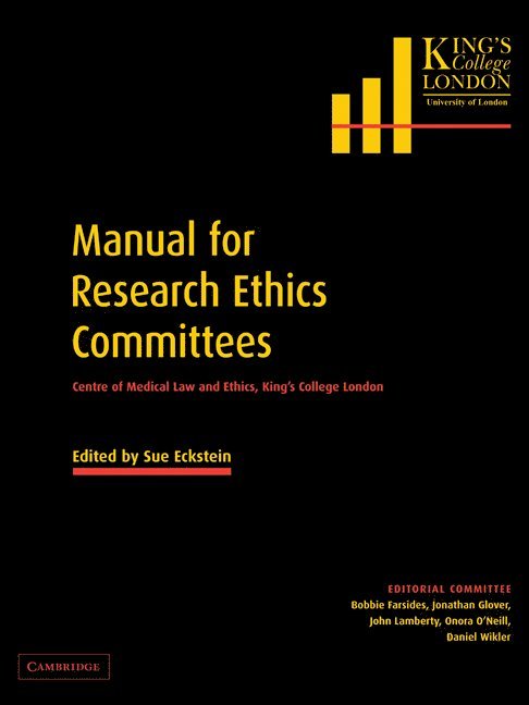 Manual for Research Ethics Committees 1