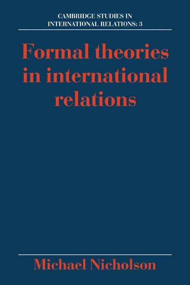 bokomslag Formal Theories in International Relations