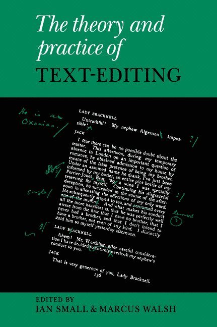The Theory and Practice of Text-Editing 1