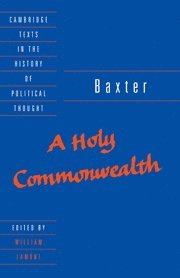 bokomslag Baxter: A Holy Commonwealth