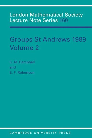 bokomslag Groups St Andrews 1989: Volume 2