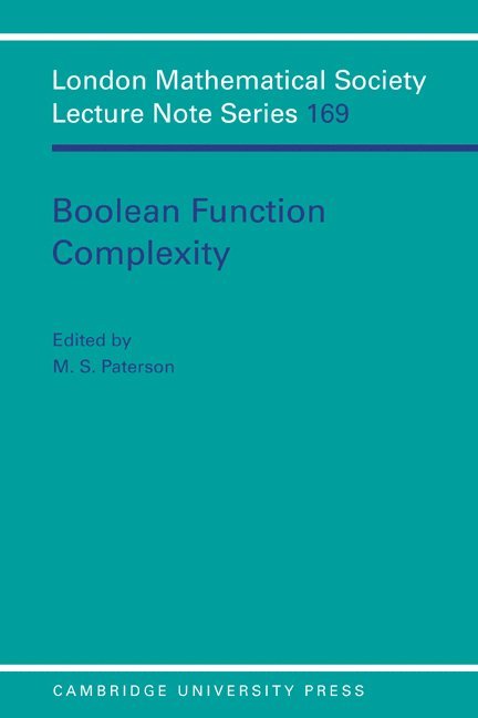 Boolean Function Complexity 1