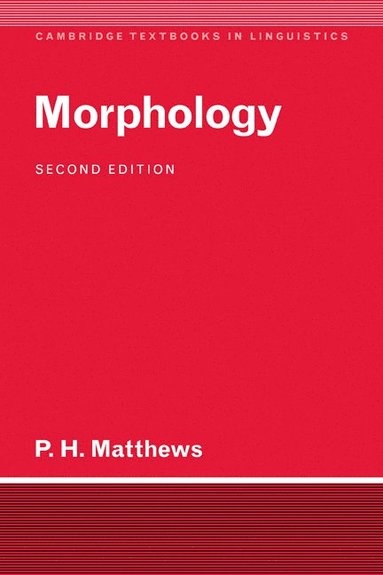 bokomslag Morphology