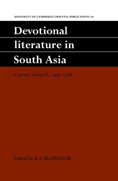 R. S. McGregor - Devotional Literature in South Asia, Inbunden