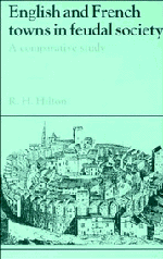 English and French Towns in Feudal Society
