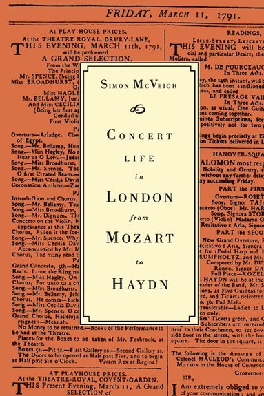 bokomslag Concert Life in London from Mozart to Haydn