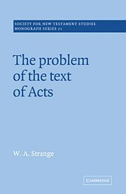 bokomslag The Problem of the Text of Acts