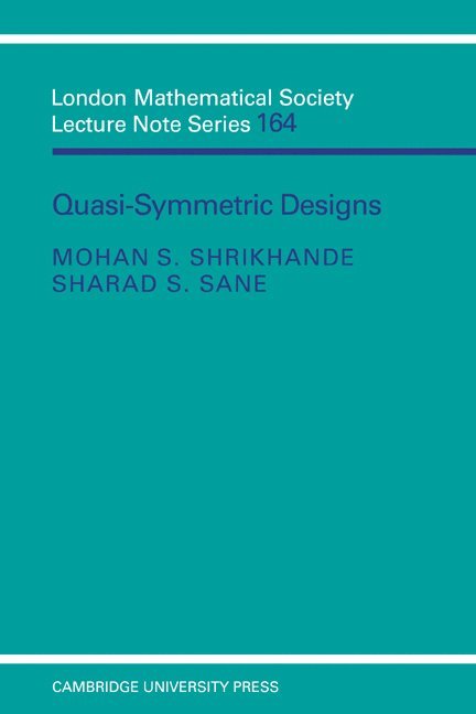 Quasi-symmetric Designs 1