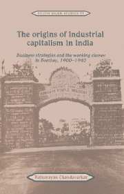 The Origins of Industrial Capitalism in India 1