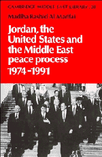 bokomslag Jordan, the United States and the Middle East Peace Process, 1974-1991