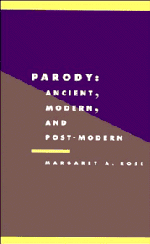 Margaret A. Rose - Parody, Inbunden