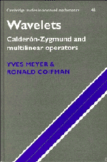 Yves (Universite de Paris IX (Paris-Dauphine)) Meyer, Connecticut) Coifman, Ronald (Yale University, Yves Meyer - Wavelets, Inbunden