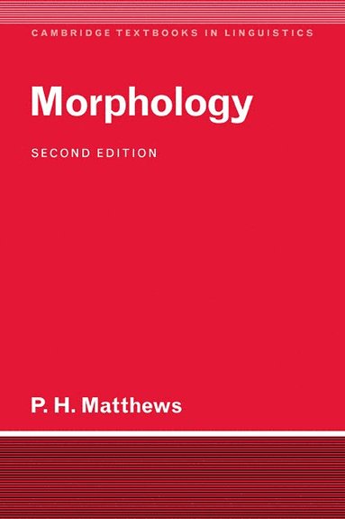 bokomslag Morphology