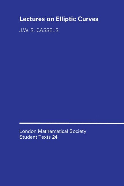 LMSST: 24 Lectures on Elliptic Curves 1