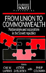 Lapidus, Gail Lapidus, Victor Zaslavsky - From Union to Commonwealth, Häftad