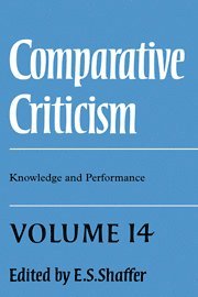 bokomslag Comparative Criticism: Volume 14, Knowledge and Performance