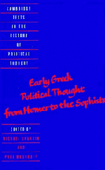 bokomslag Early Greek Political Thought from Homer to the Sophists