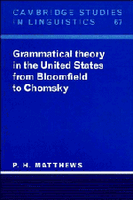 Grammatical Theory in the United States