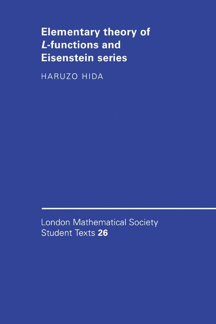 Elementary Theory of L-functions and Eisenstein Series 1
