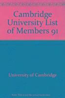 Cambridge University List of Members 91