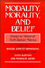 bokomslag Modality, Morality and Belief