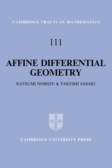 bokomslag Affine Differential Geometry