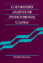 Per-Olov Johansson - Cost-Benefit Analysis of Environmental Change, Inbunden