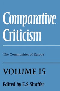 bokomslag Comparative Criticism: Volume 15, The Communities of Europe