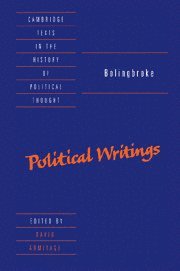 bokomslag Bolingbroke: Political Writings