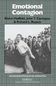 Elaine Hatfield, John T. Cacioppo, Richard L. Rapson, Manoa) Hatfield, Elaine (University of Hawaii, Manoa) Cacioppo, John T. (University of Hawaii, Richard L. (Ohio State University) Rapson - Emotional Contagion, Inbunden