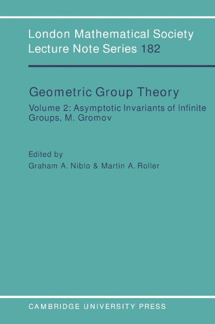 Graham A. Niblo, Martin A. Roller, J. W. S. Cassels, Graham A. (University of Southampton) Niblo, Germany) Roller, Martin A. (Universitat Regensburg, Graham Niblo, Martin Roller - Geometric Group Theory: Volume 2, Häftad