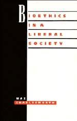 Max Charlesworth - Bioethics in a Liberal Society, Häftad