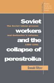 bokomslag Soviet Workers and the Collapse of Perestroika