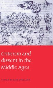 bokomslag Criticism and Dissent in the Middle Ages