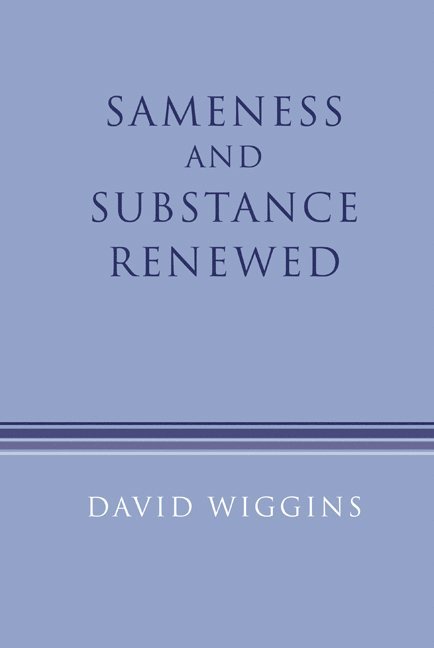 Sameness and Substance Renewed 1