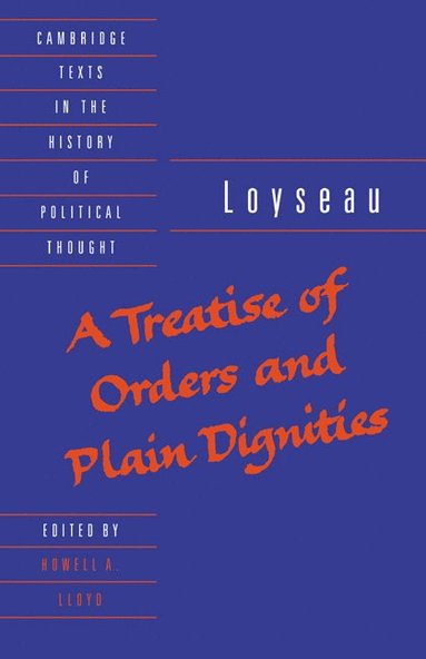 bokomslag A Treatise of Orders and Plain Dignities