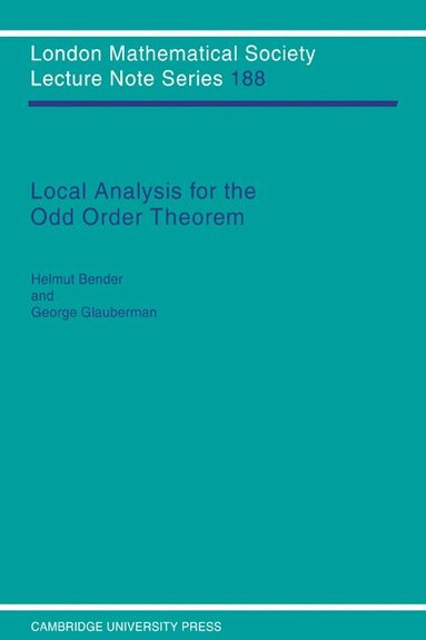 bokomslag Local Analysis for the Odd Order Theorem