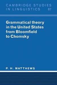 bokomslag Grammatical Theory in the United States