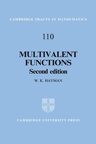 bokomslag Multivalent Functions