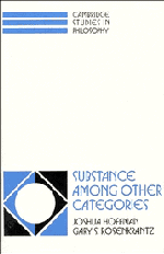 Joshua Hoffman, Gary S. Rosenkrantz - Substance among Other Categories, Inbunden